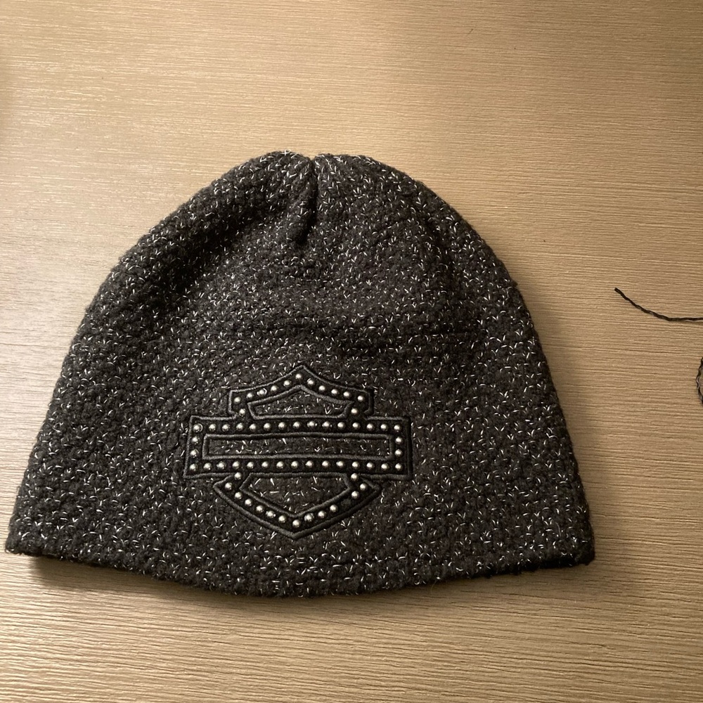 Harley-Davidson Black Logo Cap with silver threads
